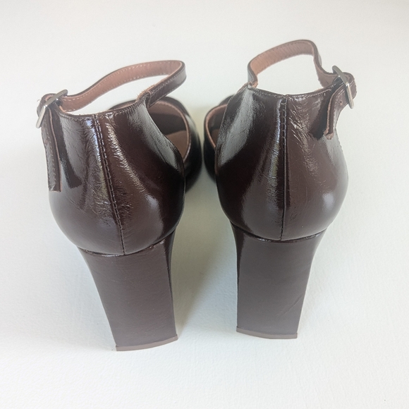 L'INTERVALLE Dark Brown Leather Wedges - Picture 5 of 7